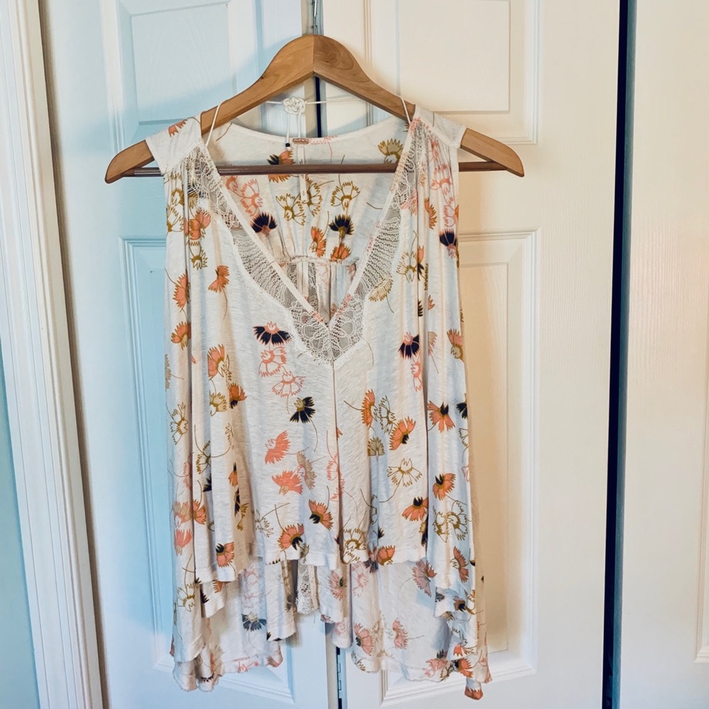 Free people flowing sleeveless top